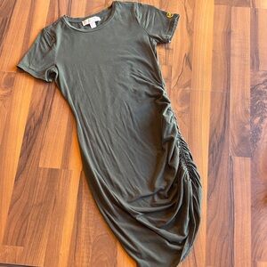 Michael Kors Sporty Olive Green Casual Dress